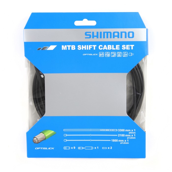 SET CAVI CAMBIO MTB (OPTISLICK CAMBIO/DERAGLIATORE) Nero