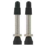 VAR Valvole Presta 2pz 35mm Alluminio Rosso