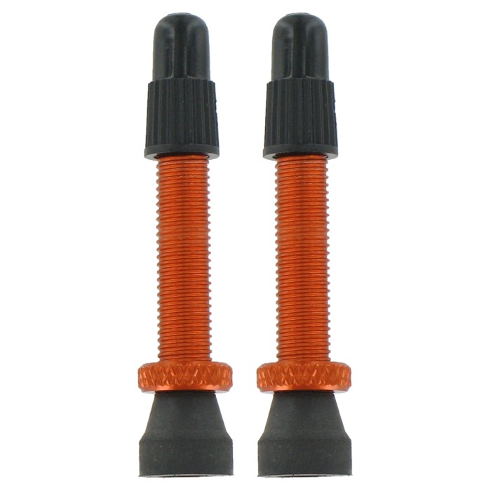 VAR Valvole Presta 2pz 35mm Alluminio Rosso