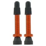 VAR Valvole Presta 2pz 35mm Alluminio Rosso