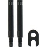 VAR Valvole Presta 2pz Estensione 40mm Nero