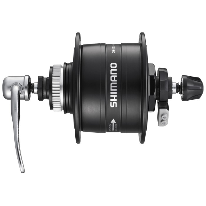 Dinamo integrata nel mozzo SHIMANO da 30 W per freno a disco CENTER LOCK