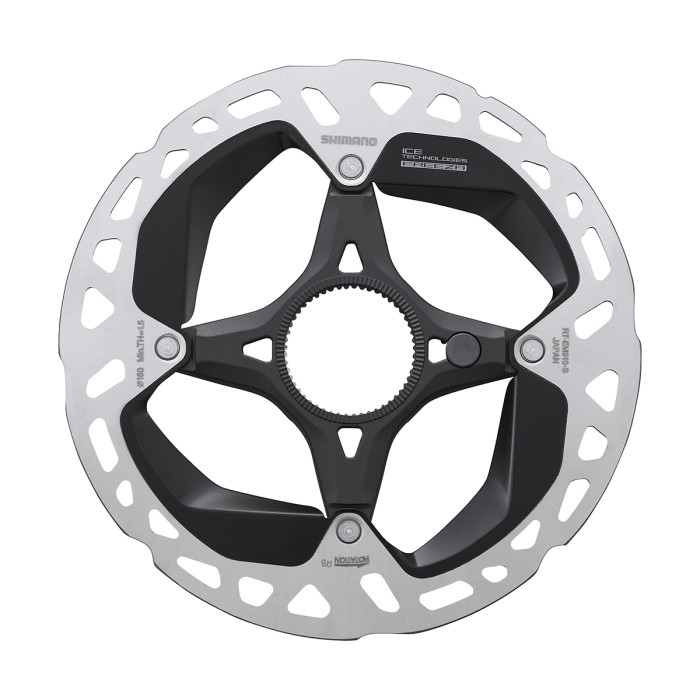 Rotore freno a disco SHIMANO CENTER LOCK per Sistema Sensore Velocità per E-BIKE ICE TECHNOLOGIES FR