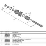 Asse Mozzo Completo Post.142mm