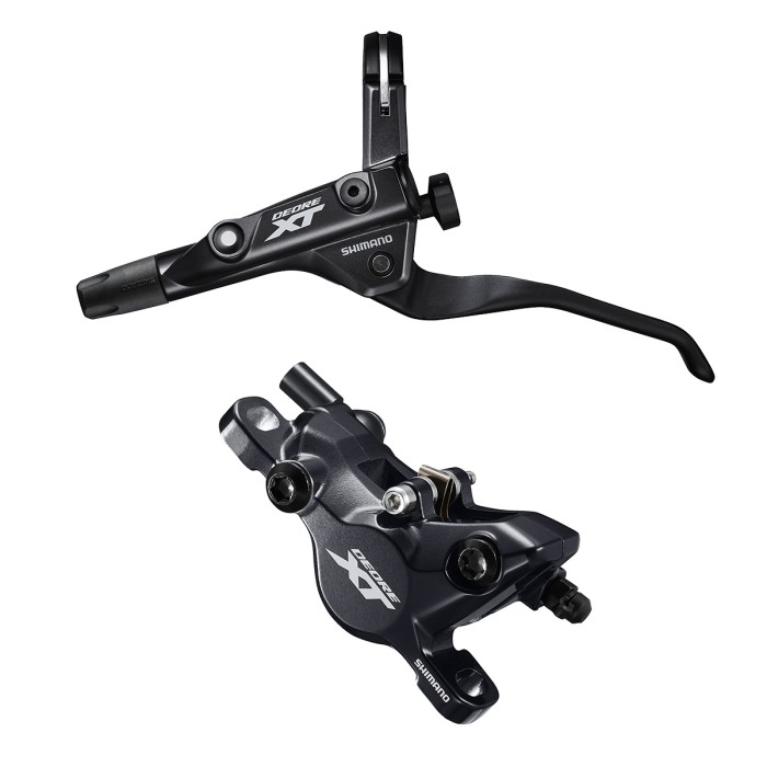 Leva freno a disco idraulico a tre dita SHIMANO DEORE XT / Pinza freno a disco idraulico a 2 pistoni