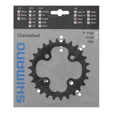 Corona 26D per FC-M610/FC-T6010/FC-T611/SHIMANO DEORE trekking