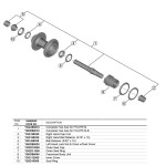 Asse Mozzo Completo Post.142mm