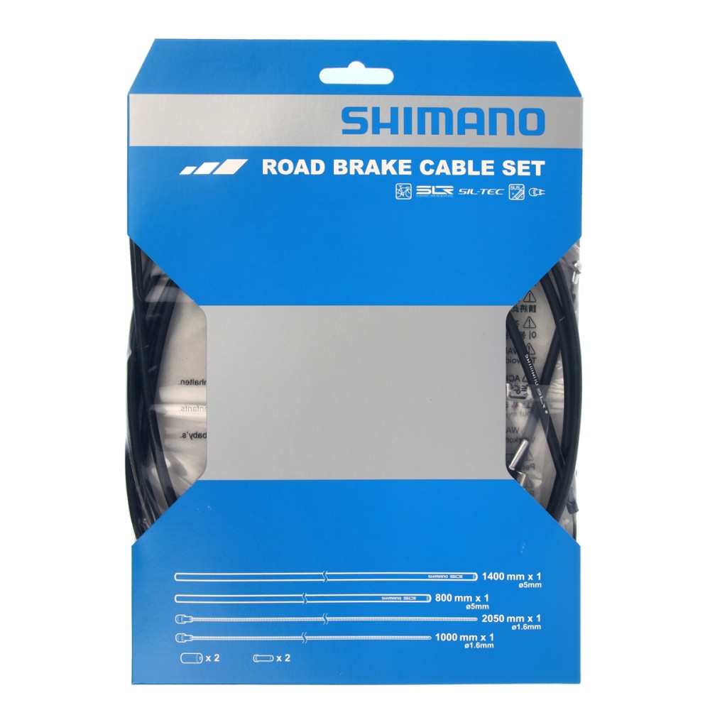 SET CAVI FRENO STRADA (RIVESTIMENTO SIL-TEC) Nero