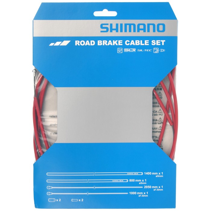 SET CAVI FRENO STRADA (RIVESTIMENTO SIL-TEC) Rosso