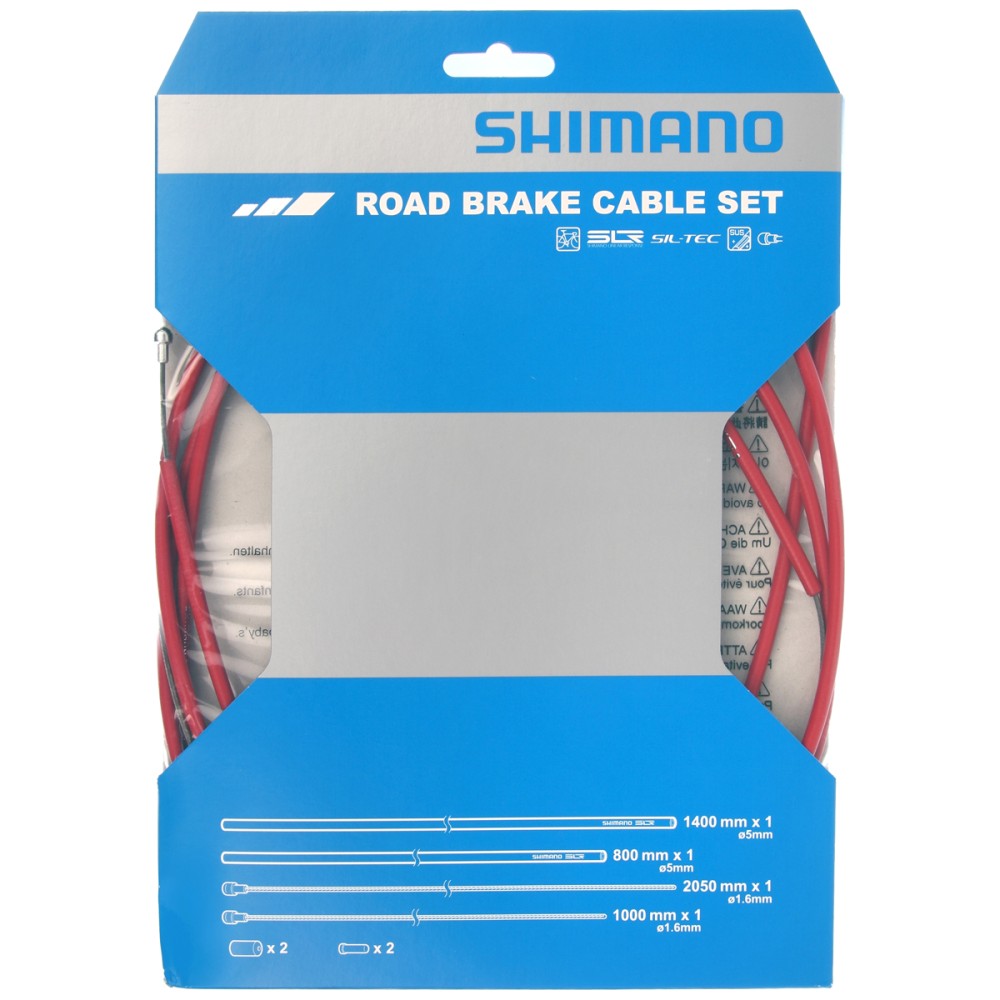 SET CAVI FRENO STRADA (RIVESTIMENTO SIL-TEC) Rosso