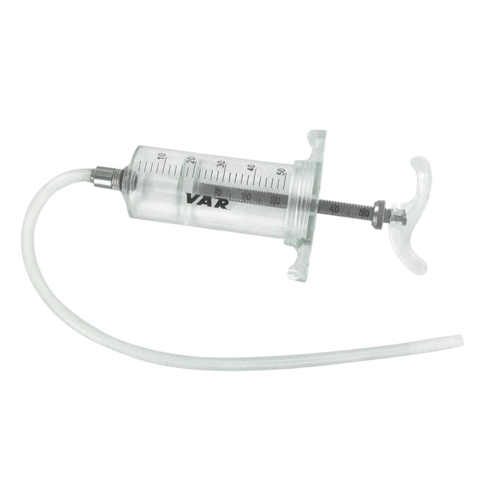 Var Tools Siringa da 50ml con tubo per spurgo forcelle