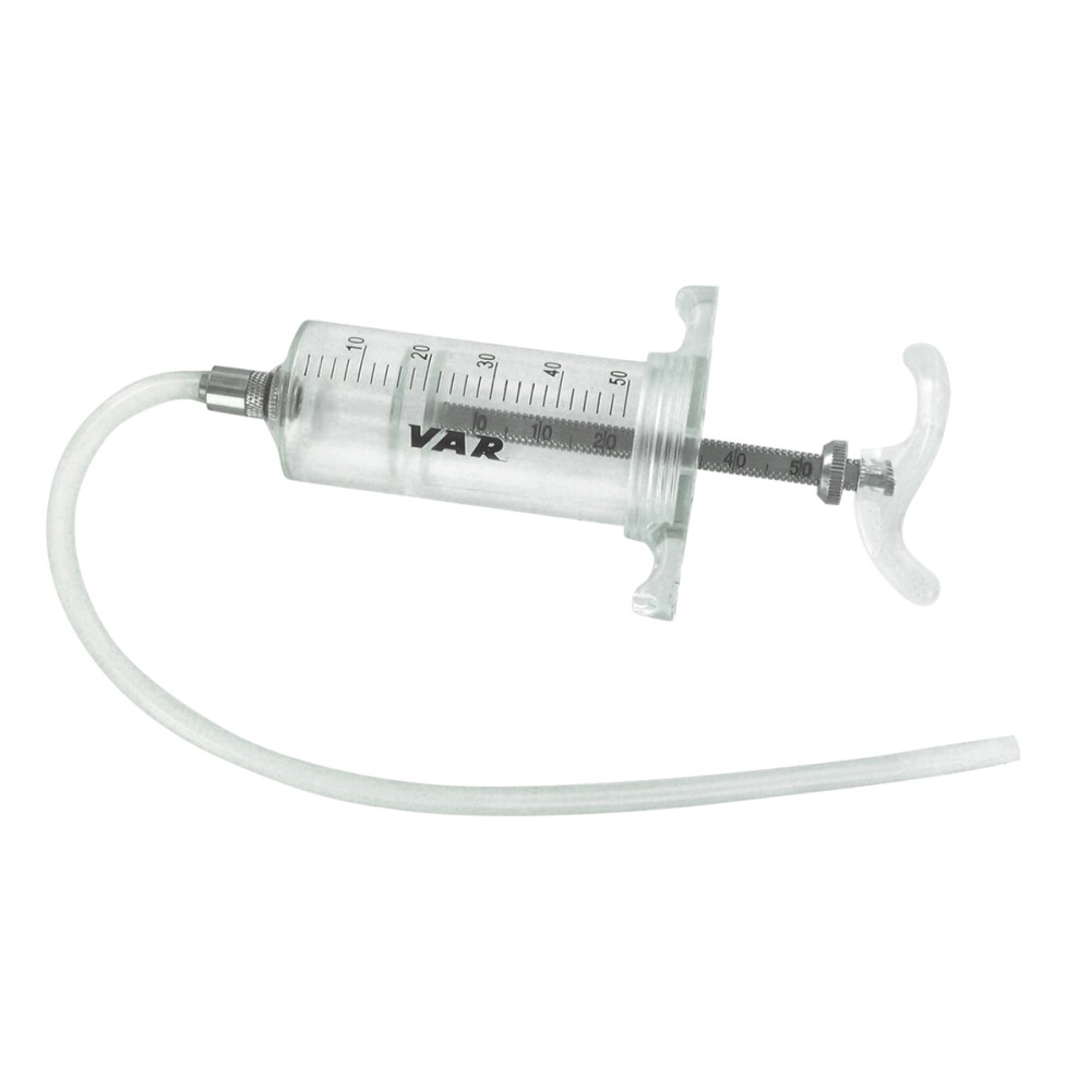 Var Tools Siringa da 50ml con tubo per spurgo forcelle