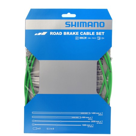 SET CAVI FRENO STRADA (RIVESTIMENTO SIL-TEC) Verde