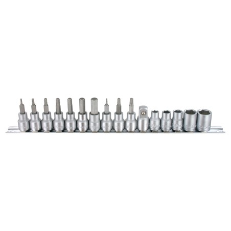 VAR Set Adatt. Dinamom. 12 esag.+3 inserti Torx