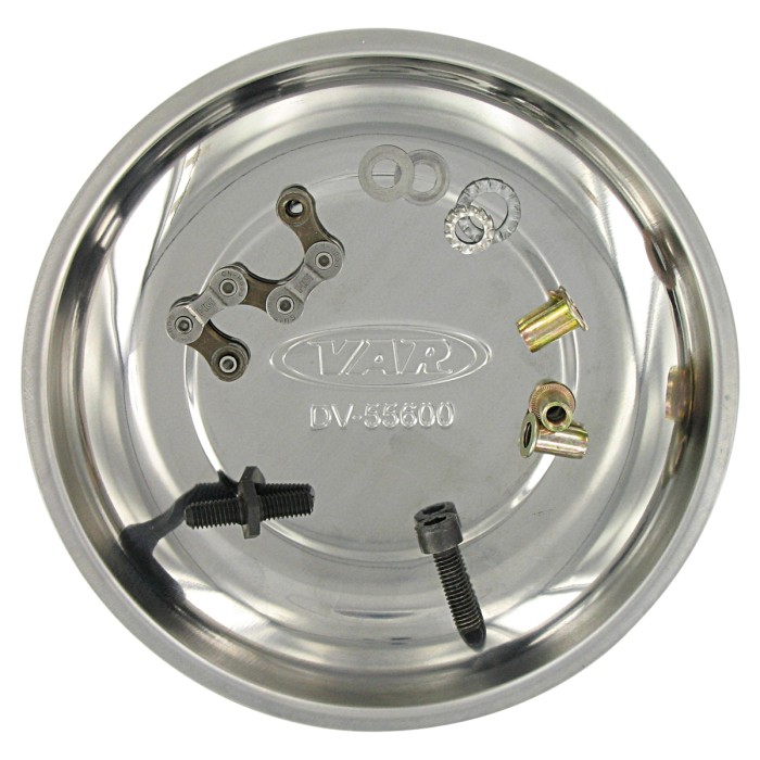 VAR Piatto Magnetico Acciaio Inox Diametro 15 Cm