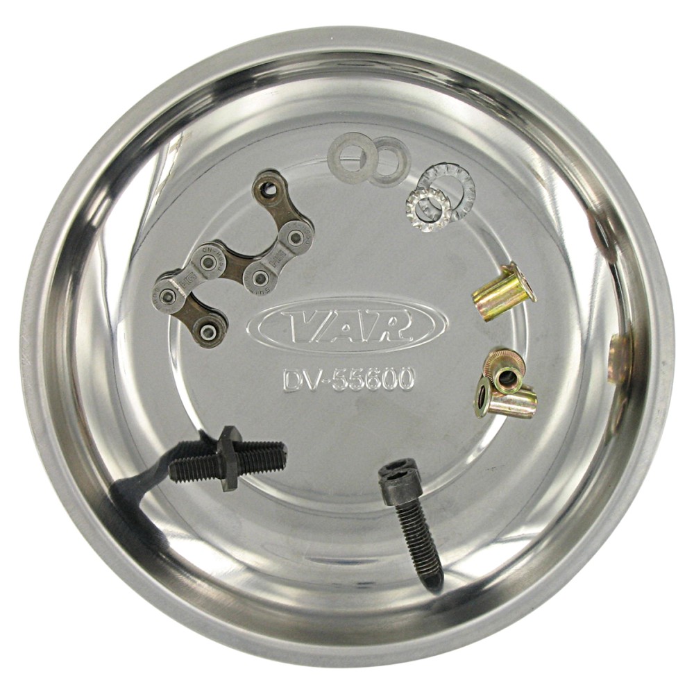 VAR Piatto Magnetico Acciaio Inox Diametro 15 Cm