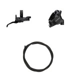 SHIMANO DEORE XT Kit freno a disco idraulico BRMT805JTBLM8200 Dx / Post. Resina senza aletta Senza adattatore 1700 (black)