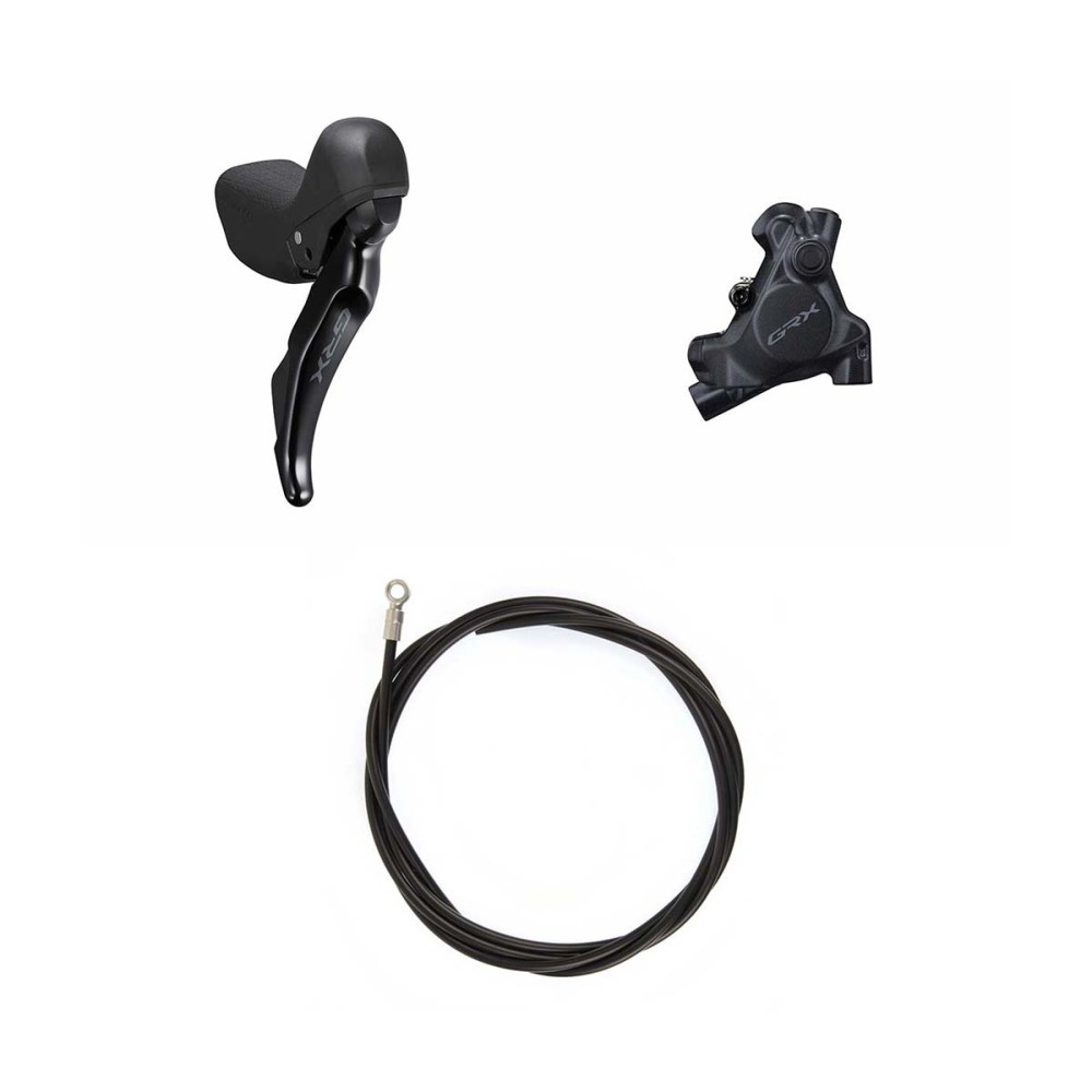 SHIMANO GRX Kit freno a disco idraulico BRRX410KTSTRX400ST Dx / Post. Resina con aletta Senza adattatore per spessore supporto p