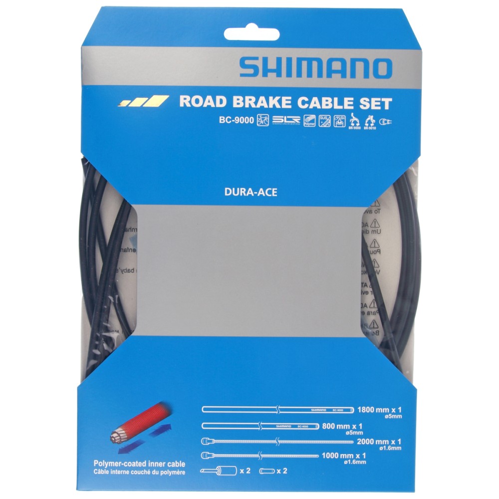 SET CAVI FRENO STRADA (RIVESTIMENTO POLIMERICO) Nero